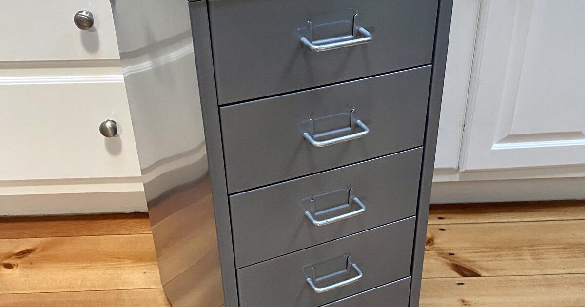 IKEA HELMER Drawer unit/file on casters, Silver for Free in