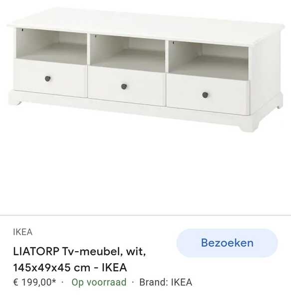 cafe Matig bon IKEA LIATORP TV-meubel Voor 50 € In Nijmegen, GL | Gratis/Te Koop — Nextdoor