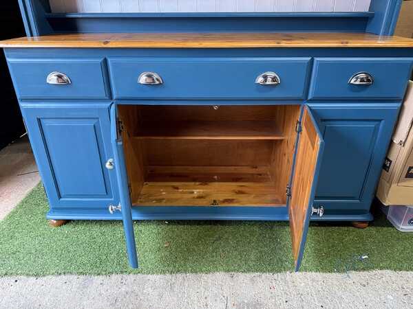 Welsh Dresser - Upcycled -Blue With Chrome H&les For 375 In Guildford, Engl& | For Sale & Free Nextdoor Welsh Dresser - Upcycled -Blue With Chrome H&les For 375 In Guildford, Engl& | For Sale & Free Nextdoor