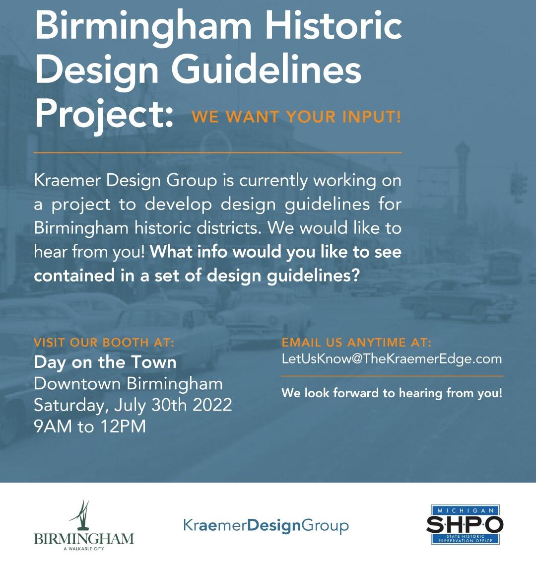 Share Your Feedback On Historic Design Guidelines (City Of Birmingham ...