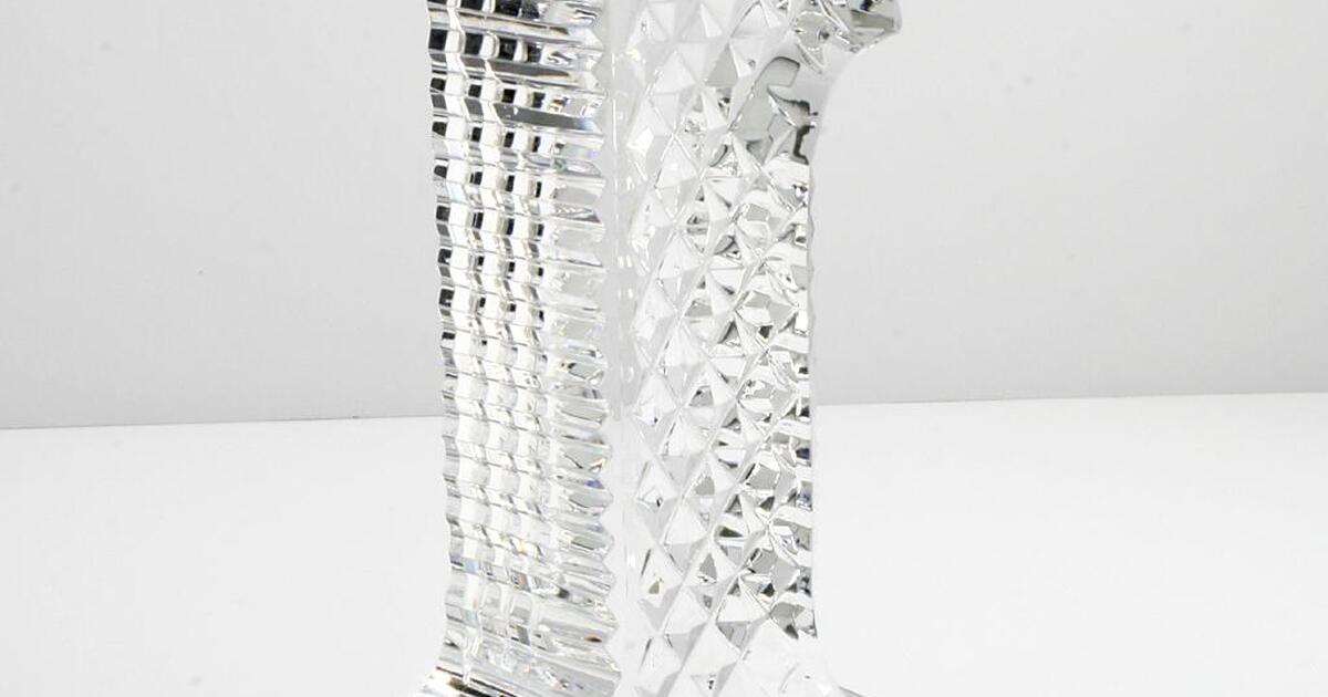 Waterford Crystal Gold Faced Grandfather Clock or Waterford Crystal