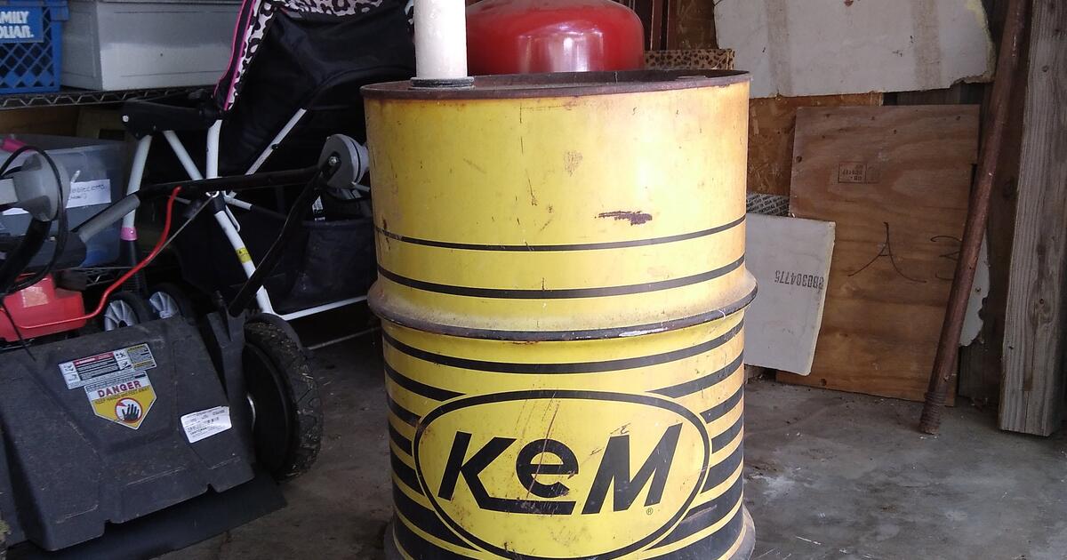 K&M 20gal oil drum for 150 in Tulsa, OK For Sale & Free — Nextdoor