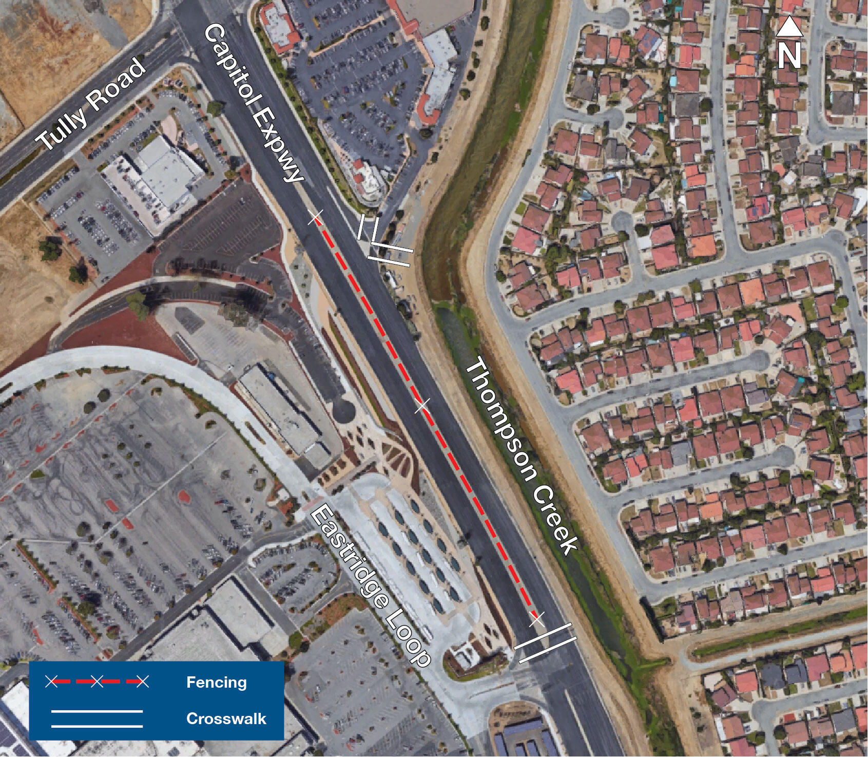 VTA Construction Capitol Expressway/Eastridge Loop, March 910 (Valley Transportation Authority