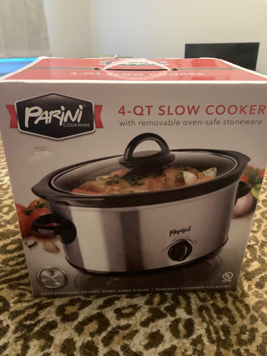 Parini 2-Qt Slow Cooker - W/ Removable Stoneware For Baking In