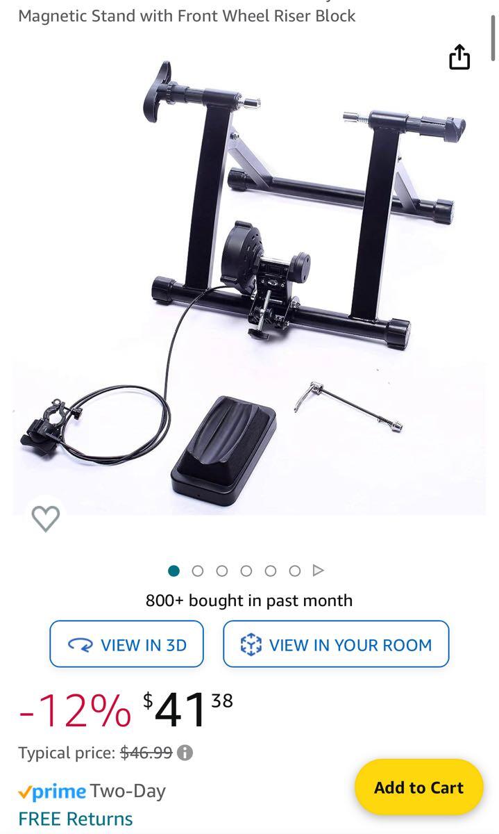 BalanceFrom Bike Trainer Stand Steel Bicycle Exercise Stand