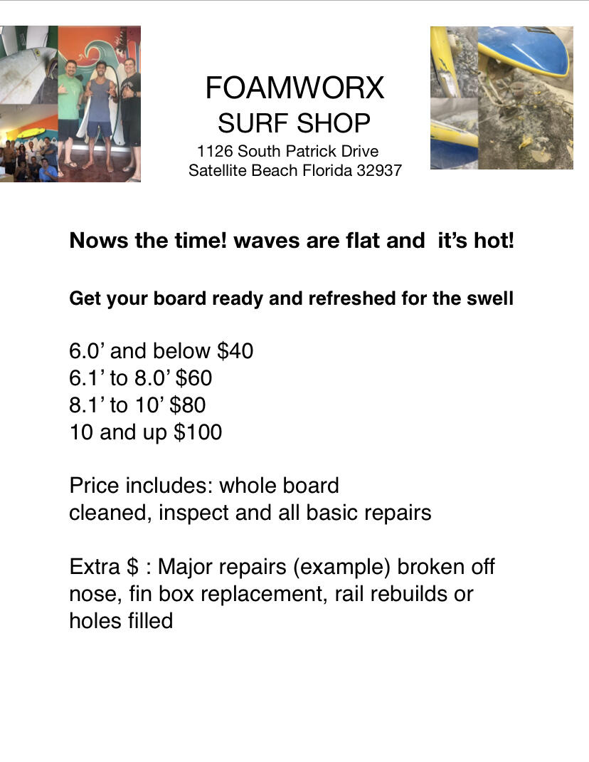 Foam Worx Surf Shop Satellite Beach FL Nextdoor