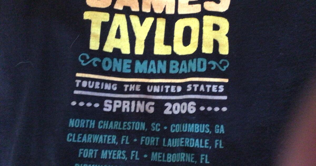 8 ! vintage James Taylor Tee shirts 1 long sleve Concert Tees Dr 