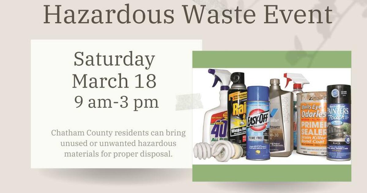Need to safely get rid of household hazardous waste? — Nextdoor