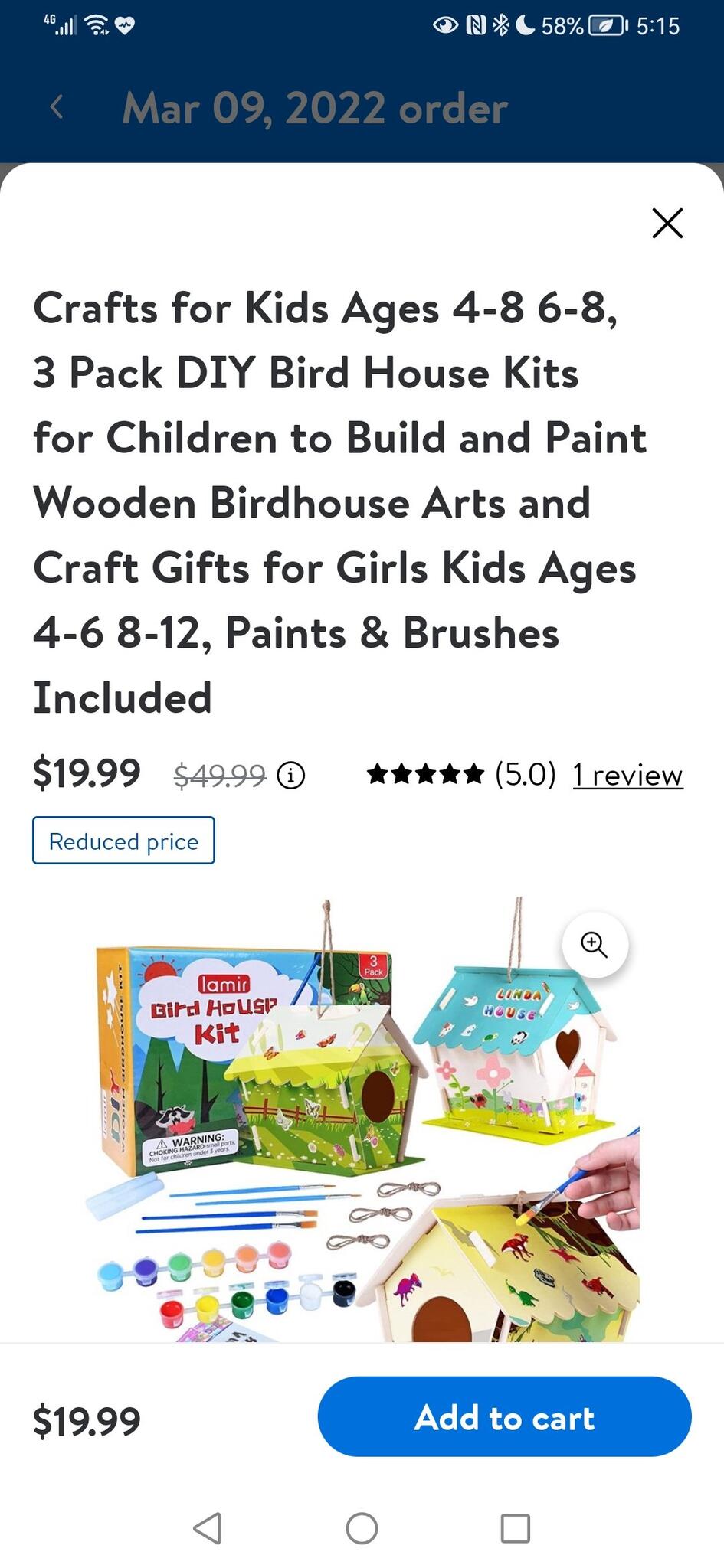 Crafts for Kids Ages 4-8 6-8, 3 Pack DIY Bird House Kits for Children to  Build and Paint Wooden Birdhouse Arts and Craft Gifts for Girls Kids Ages  4-6 8-12, Paints & Brushes Included 