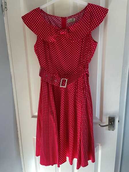Lindy Bop Red White Poker Dot Dress For 10 In Sheffield Engl