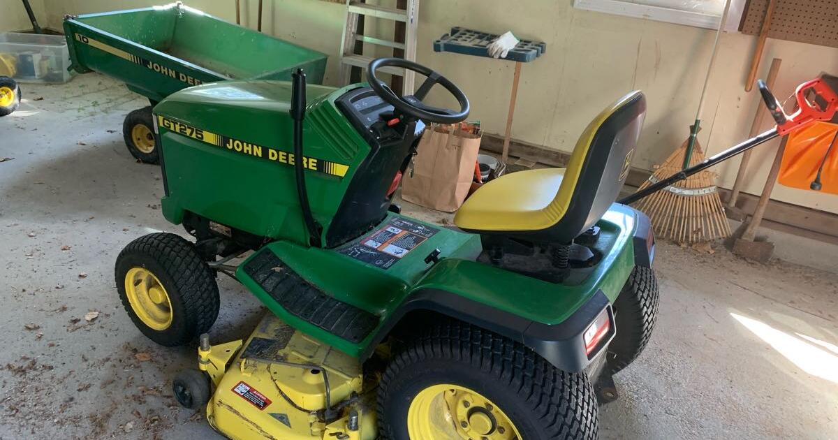 Deere GT 275 tractor & 10 cart. in Marshfield, MA For Sale & Free — Nextdoor