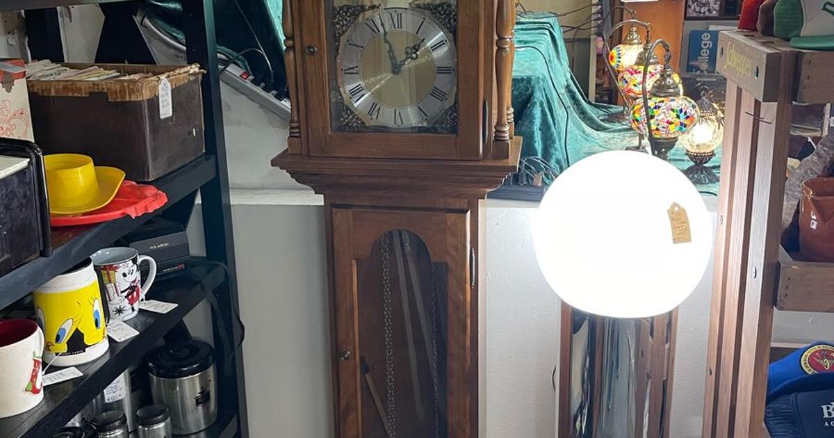 Tempus fugit grandfather clock western germany made pendulum a d