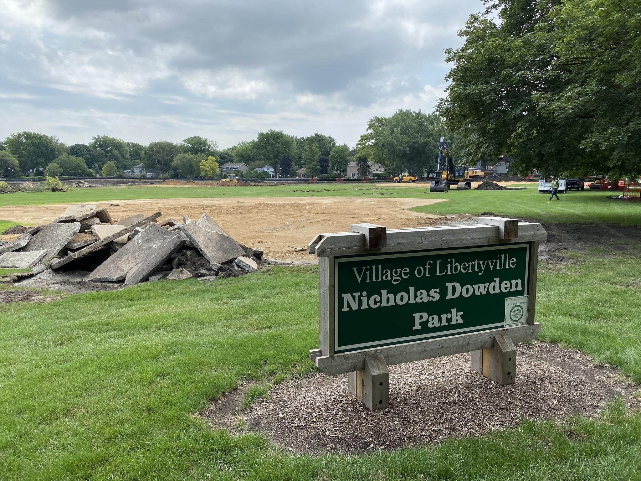 Construction at Nicholas Dowden Park (Village of Libertyville) — Nextdoor — Nextdoor