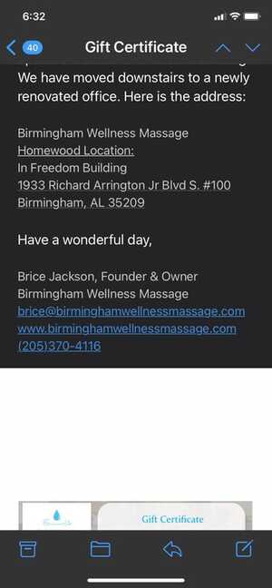 Massage Therapist, Birmingham Wellness Massage, Birmingham, AL