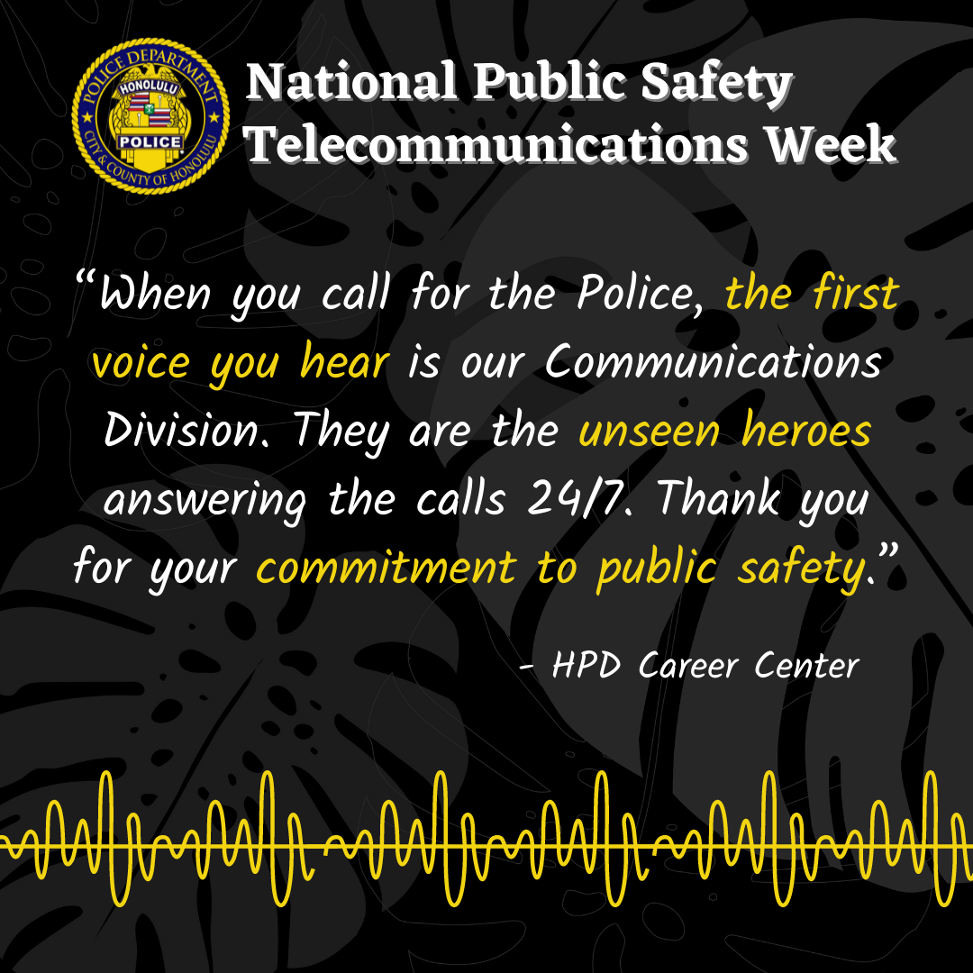 National Public Safety Week (Honolulu Police