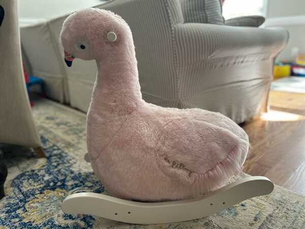 Pottery Barn Plush Flamingo Rocker For 40 In Charlotte NC For
