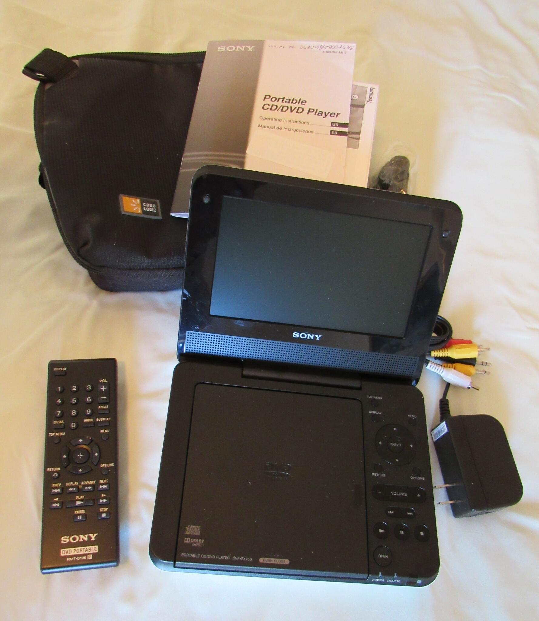 PORTABLE SONY DVD PLAYER DVPFX750 for 25 in Sedona, AZ For Sale