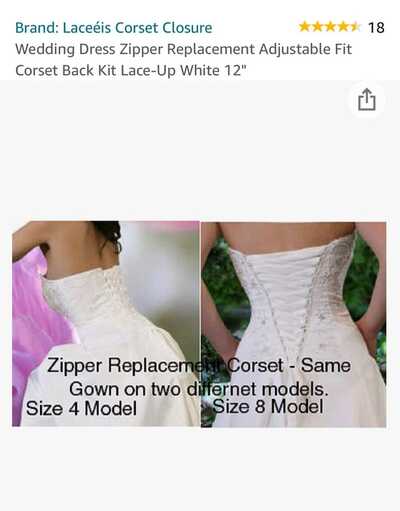 Can you Change a Dress with a Zipper to a Corset Back?