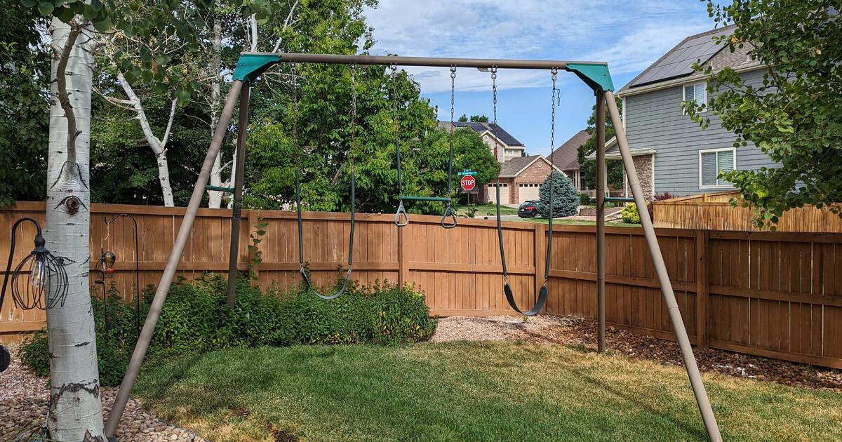 Lifetime AFrame Swing Set for 375 in Thornton, CO For Sale & Free