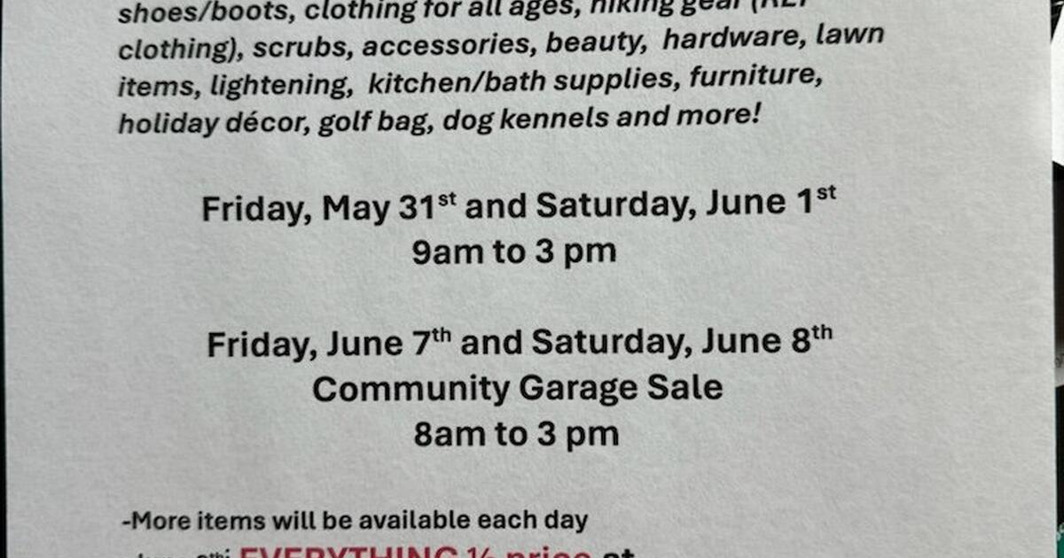 Huge garage Sale for Free in Littleton, CO For Sale & Free — Nextdoor