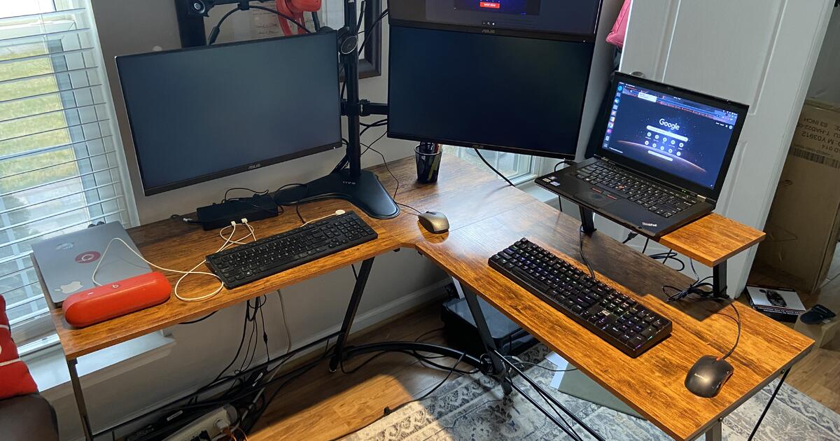L Shaped Computer Desk for $75 in Bowie, MD | For Sale & Free — Nextdoor