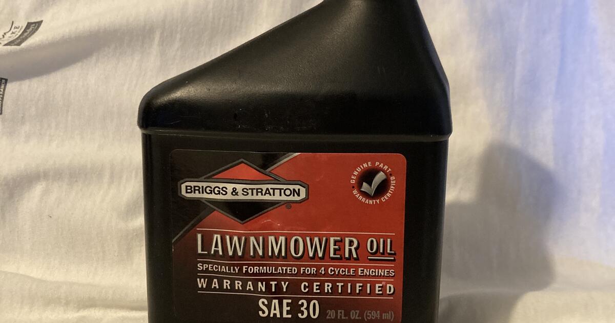 Briggs & Stratton 30W and Power Care 10W30 oil for 4cycle gasoline