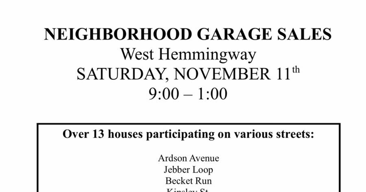 Neighborhood Garage Sale for 1 in The Villages, FL For Sale & Free