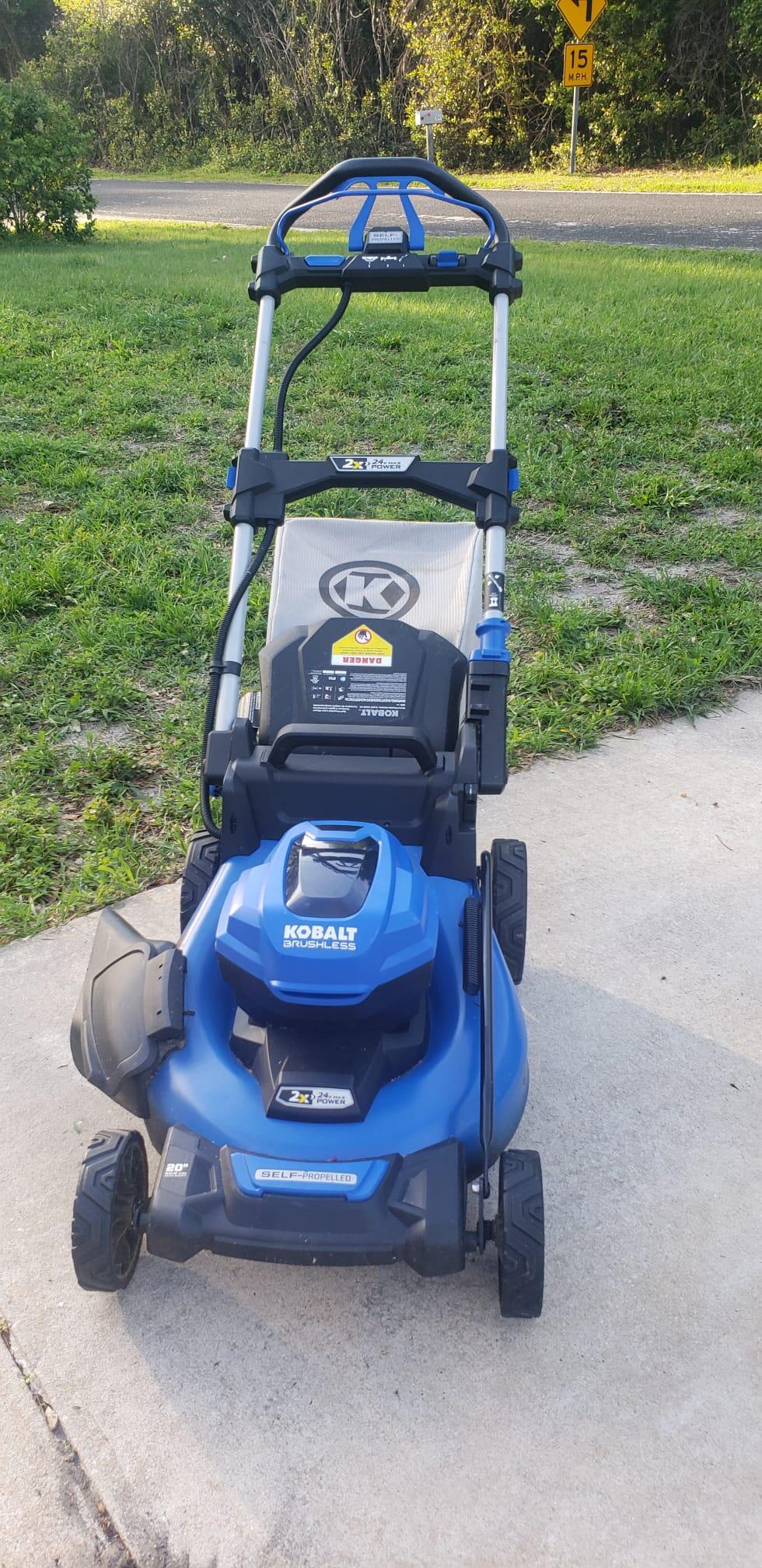 Electric Self Propelled Kobalt Lawn Mower at Yard Sale for $35 in ...