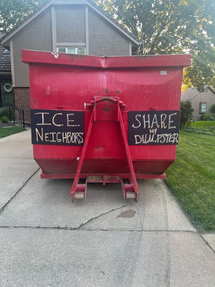 Sharing my Dumpster w Indian Creek Estates neighbors for Free in