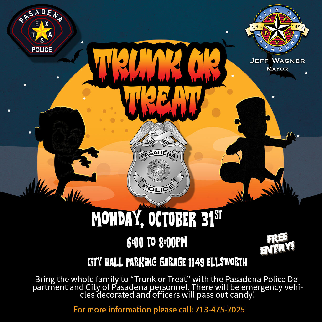 Trunk Or Treat (Pasadena Police Department) — Nextdoor — Nextdoor