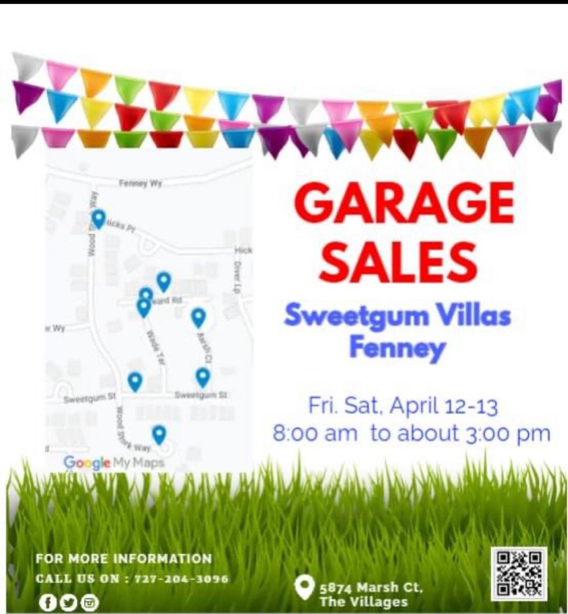 Garage sale on 317232317 Baldwin run for 2 in The Villages, FL