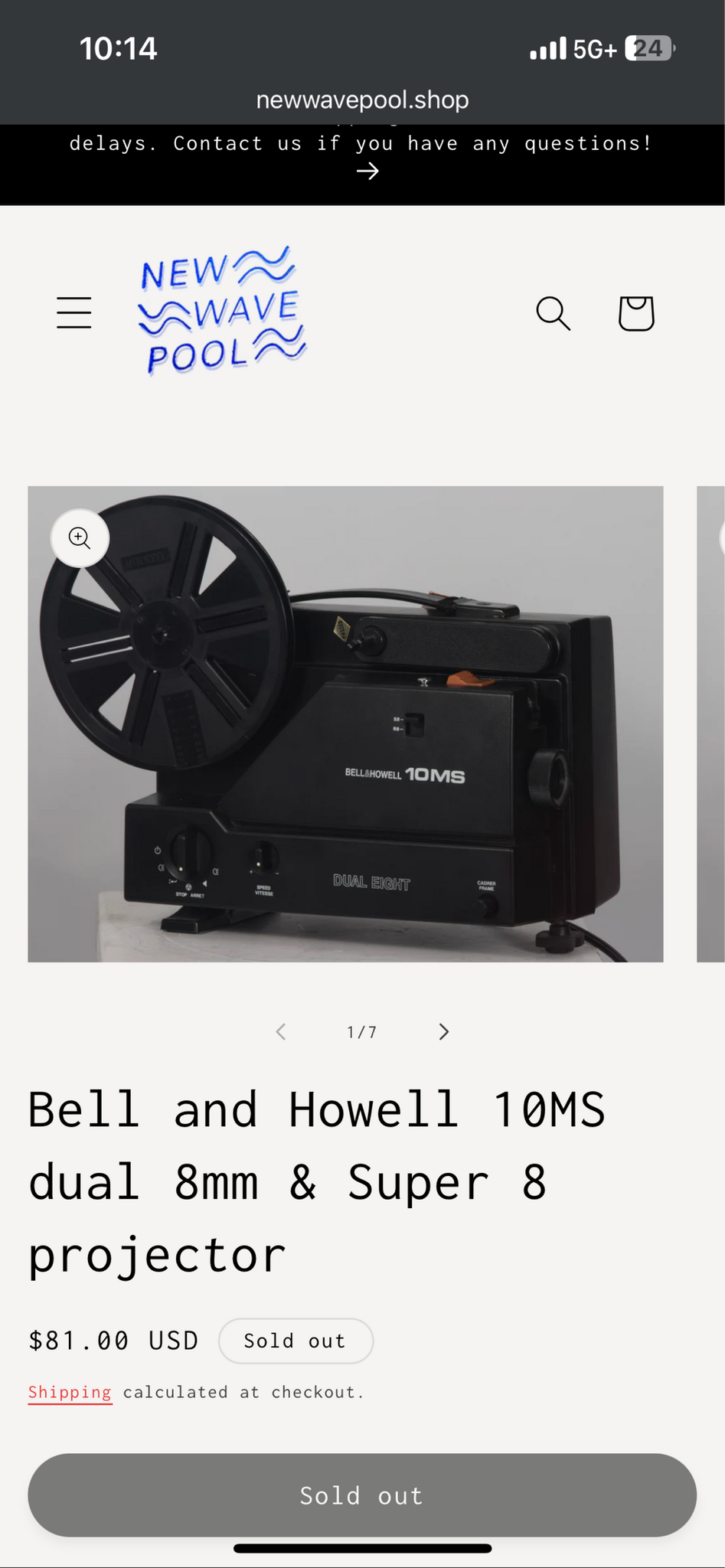 Bell and Howell 10MS buy dual 8mm & Super 8 projector