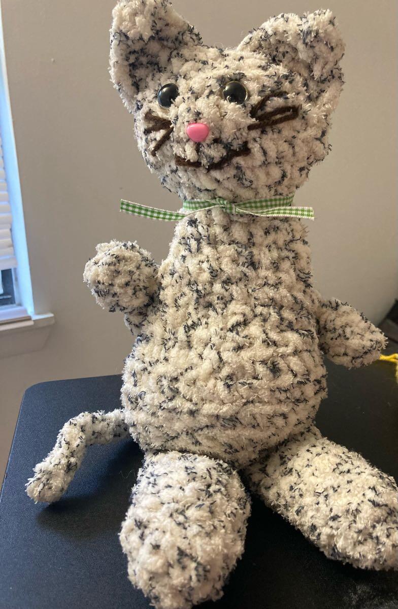 Hand crocheted cat