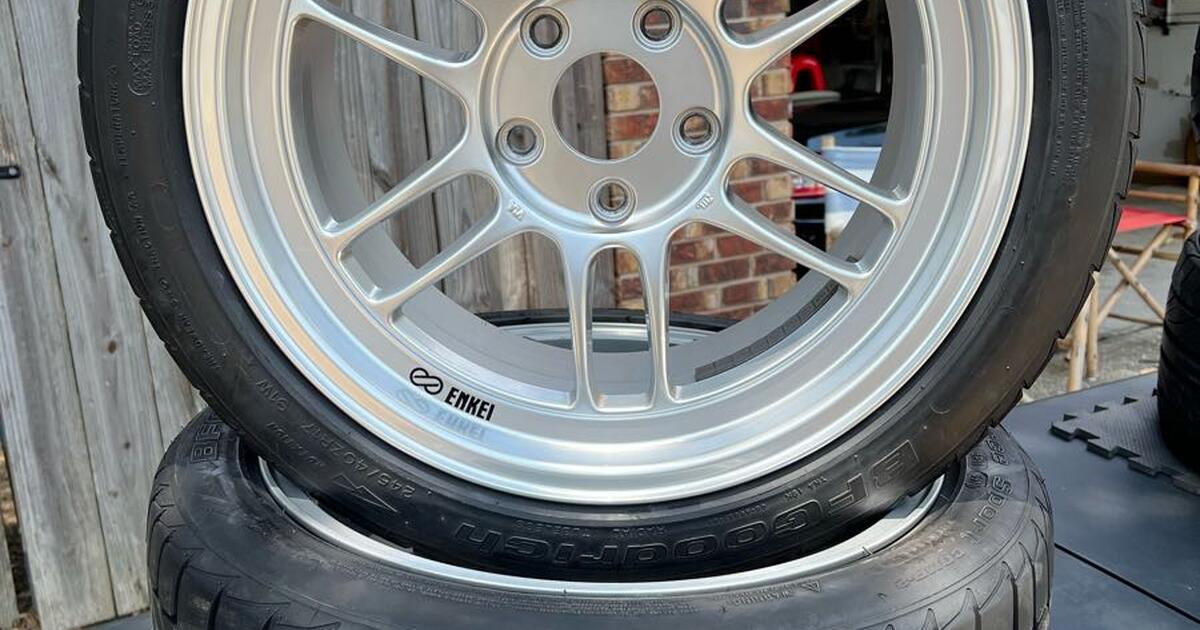 Two Enkei RPF1 wheels & tires for 200 in Pensacola, FL For Sale