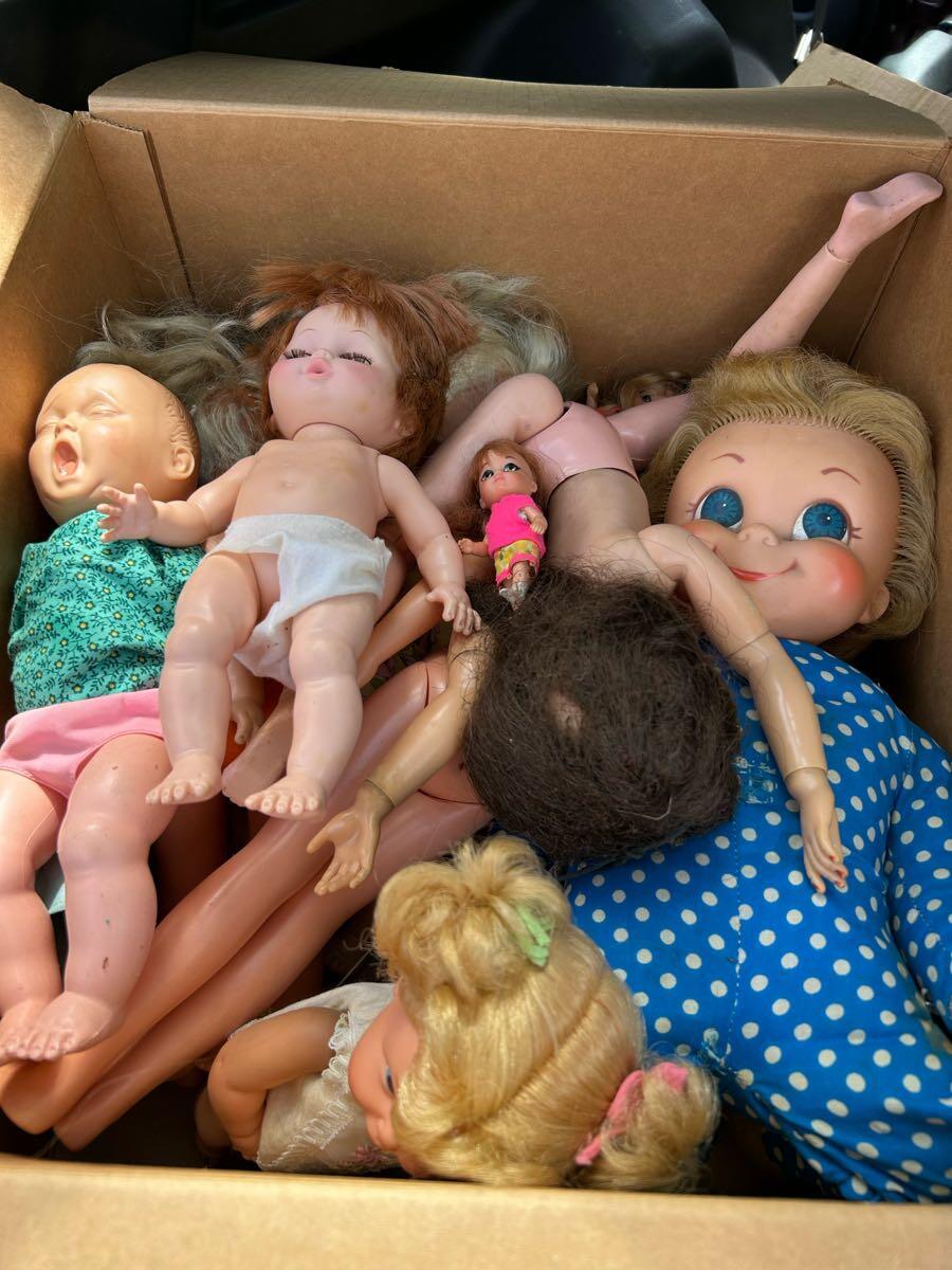 Box of Assorted Dolls
