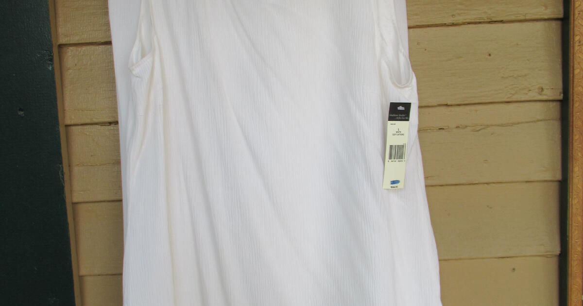 New w/Tags! Madison Studio 2-Piece Silky White Pantset, Size M/L for ...