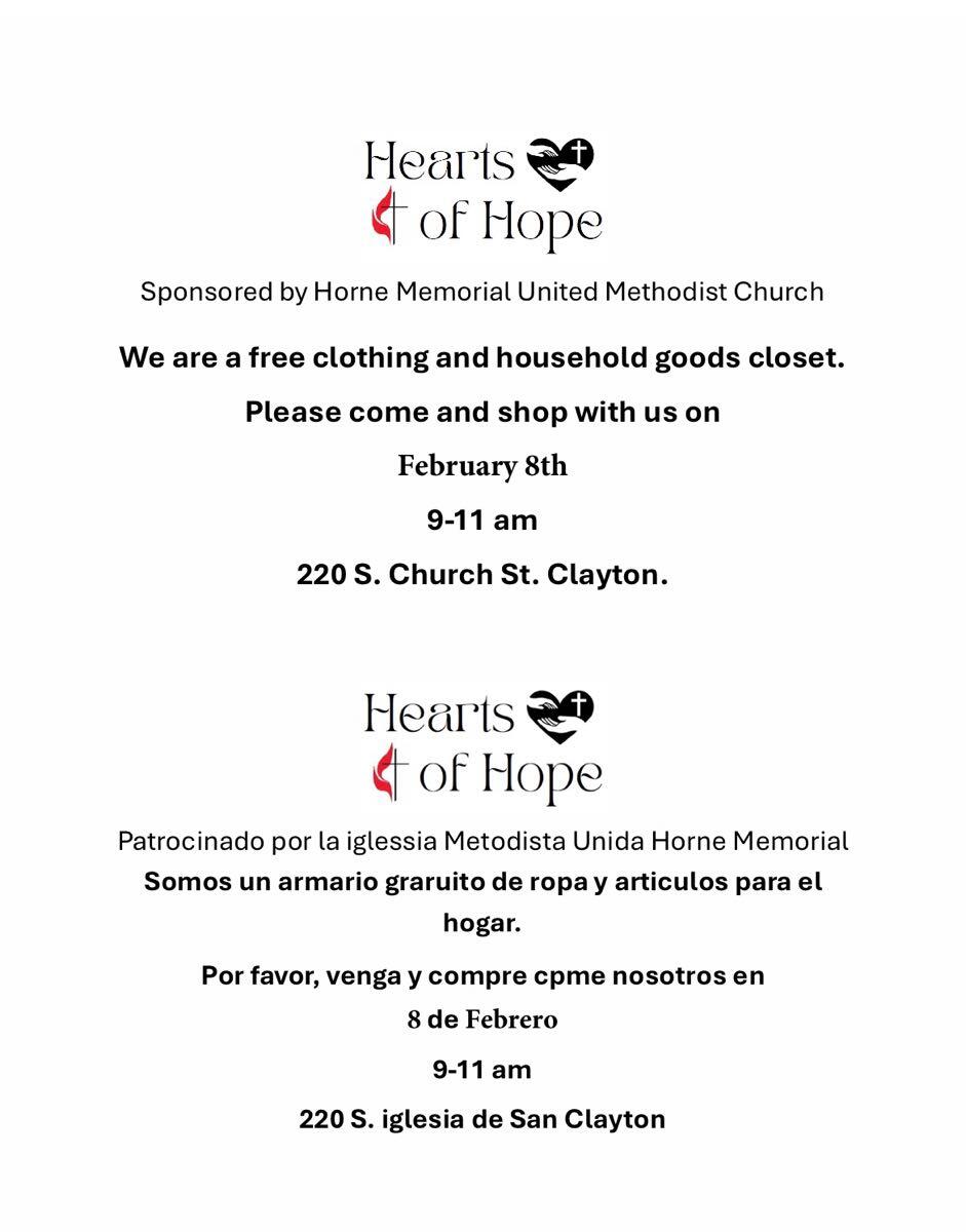 Free clothing and household goods