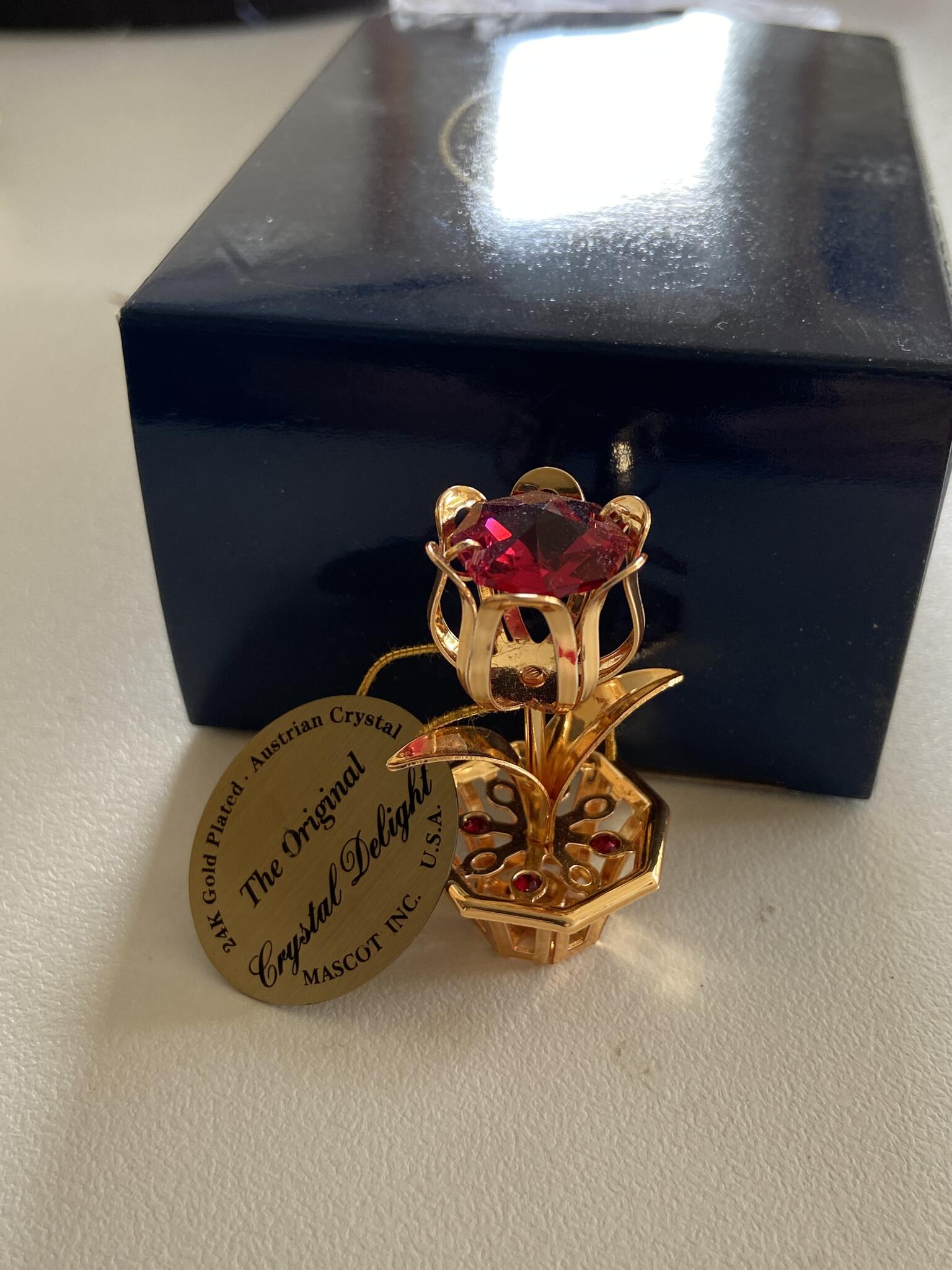 PRICE SLASHED! Unique Gift, beautiful miniature knick knack; red ...