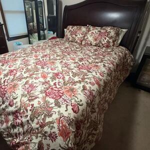 Queen size /sleigh bed frame. Already disassembled and ready to go.