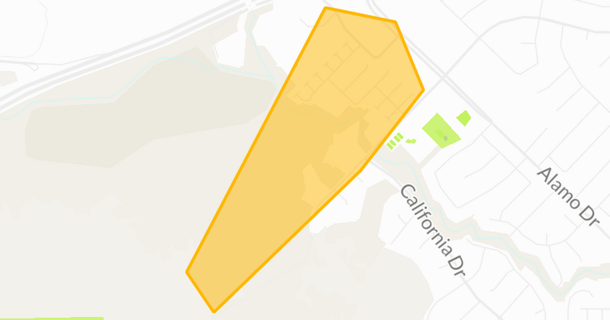 ⚠️ Pacific Gas and Electric Company issued a power outage alert in ...