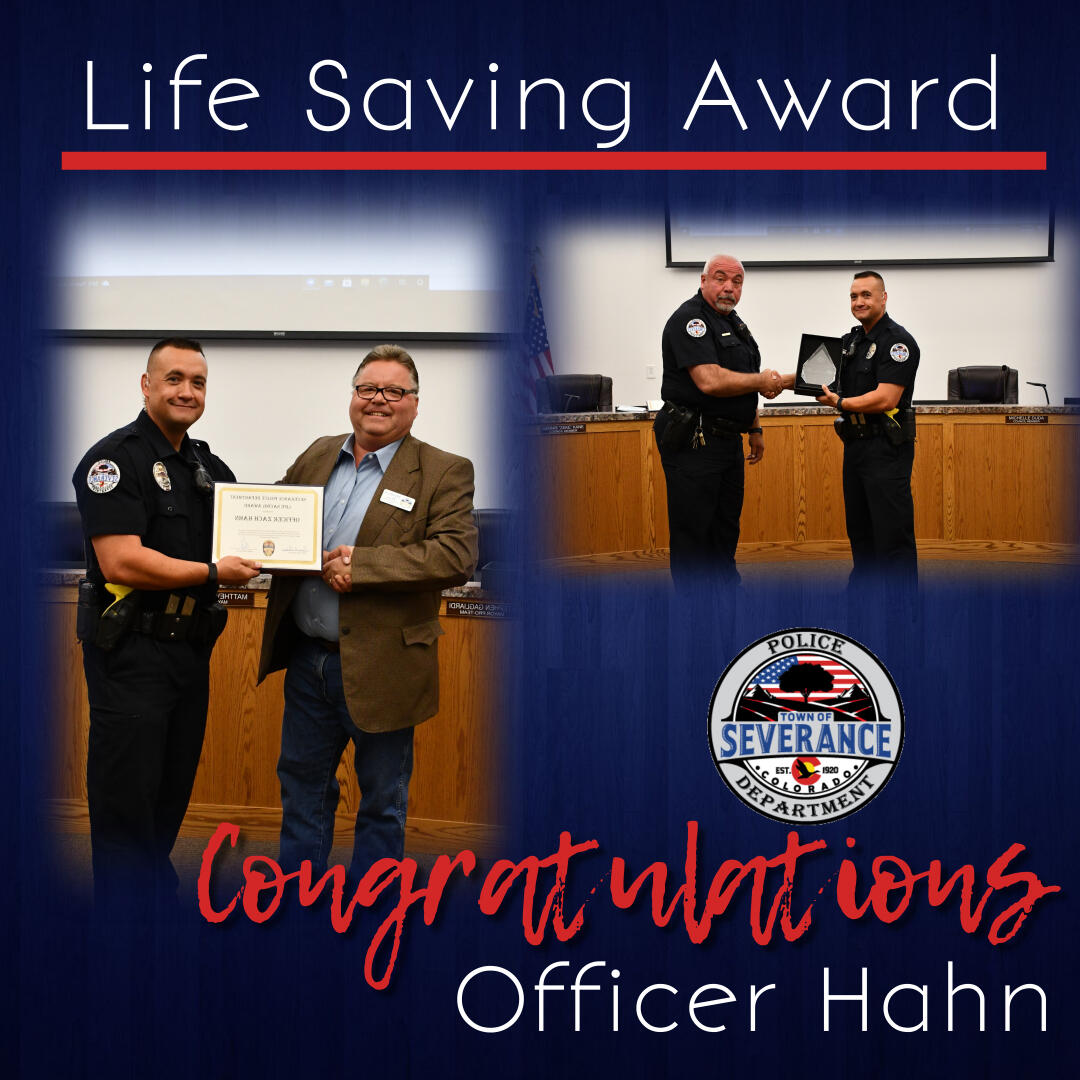 Life Saving Award (Severance Police Department) — Nextdoor — Nextdoor