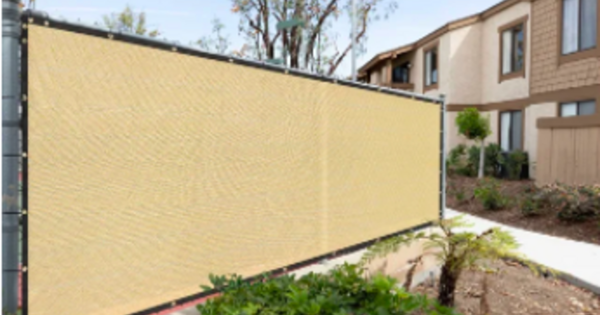 6' x 50' Beige Fence Privacy Screen Windscreen Fabric Shade Tarp ...