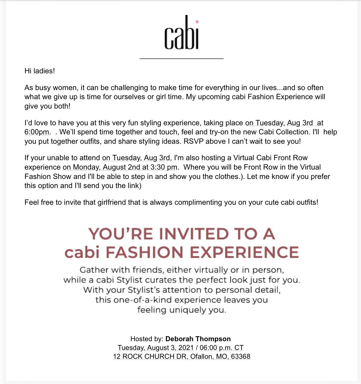 cabi's Virtual Styling Experience is Fun and Easy to Shop This