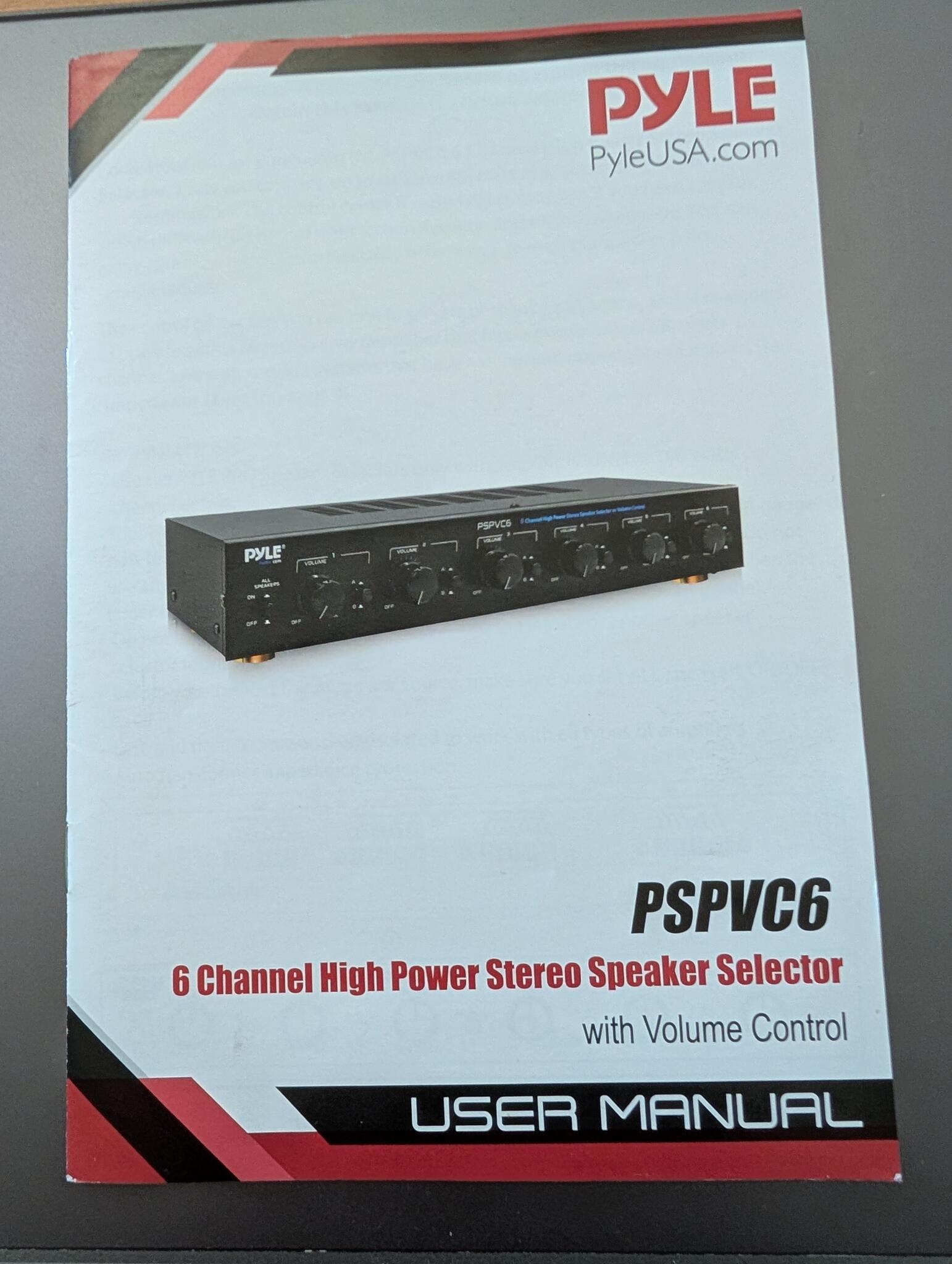Volume Control Pyle Pspvc6 Pyle PSPVC6 Speaker Selector For $110