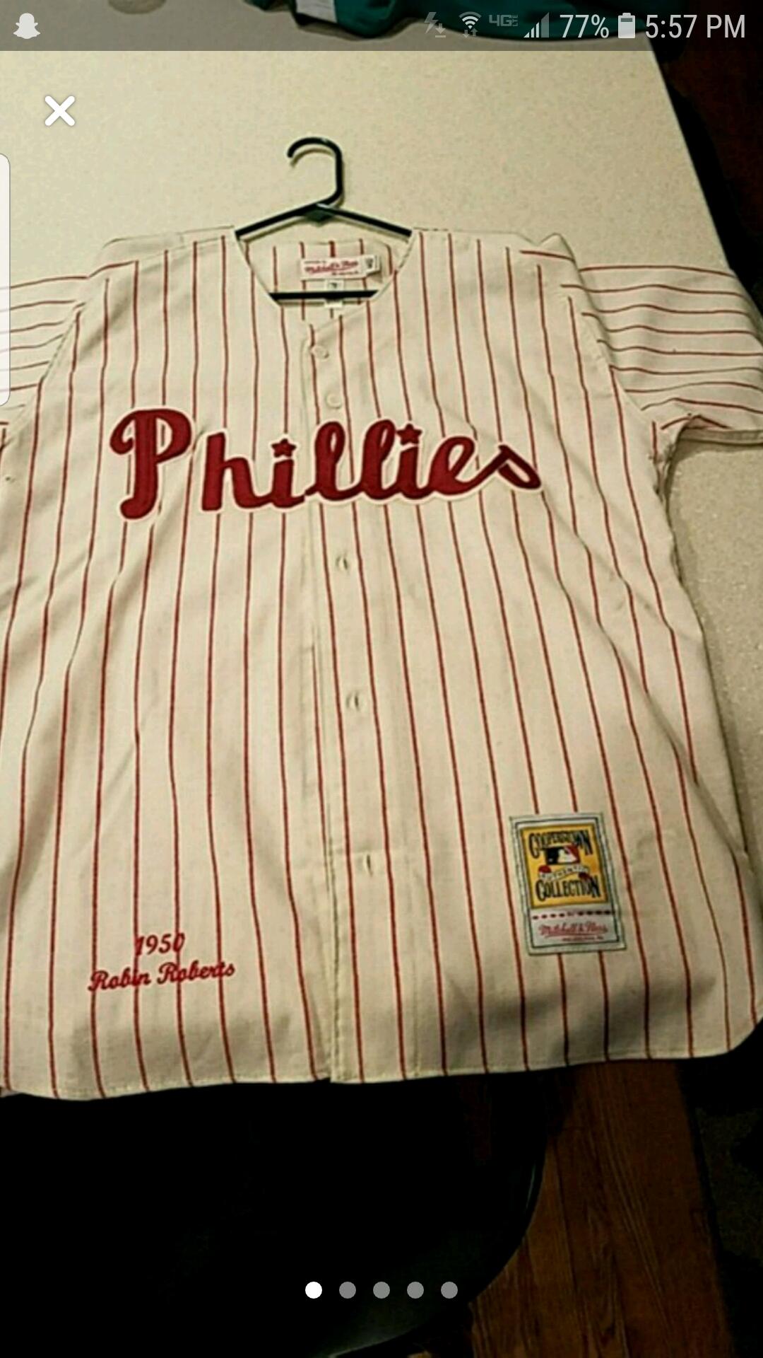 Vintage Mitchell & Ness Philadelphia Phillies 1950 Robin Roberts - Home  Jersey