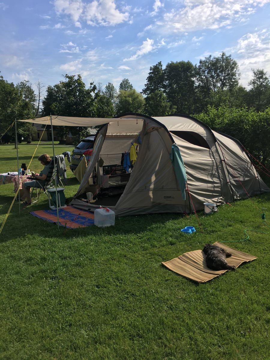 zelt ausrüstungsliste Alfheim 12.6 Glamping 12.6 m² 6 Green Khaki millets Größe:DN 105 Tentes 