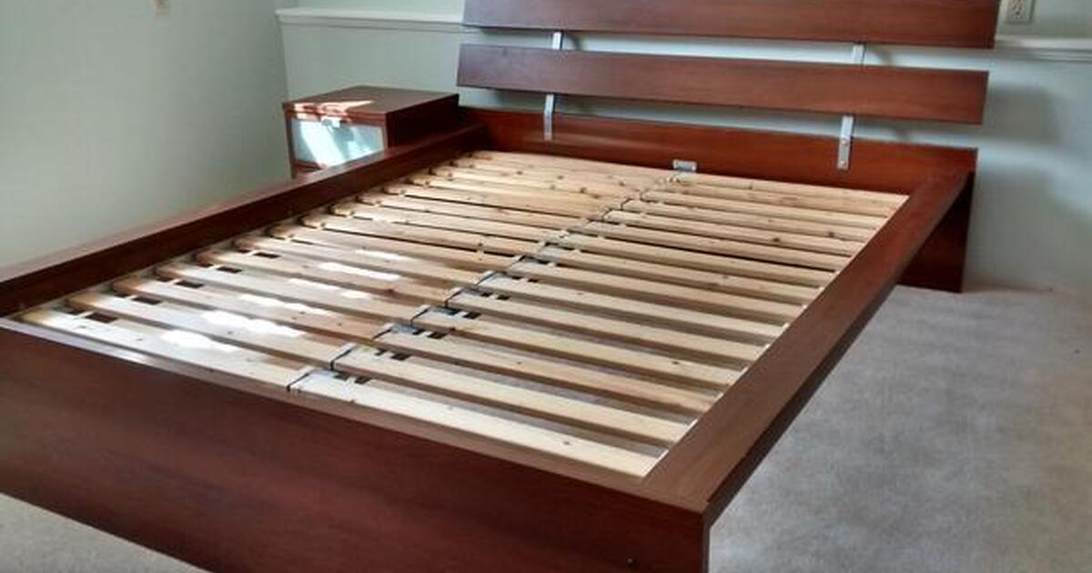 Ikea hopen queen bed frame sales