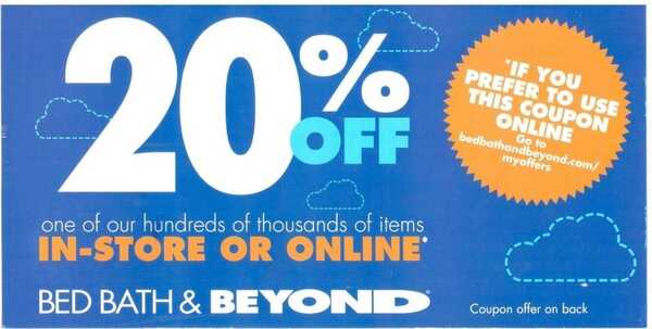 120 Bed Bath & Beyond, Bye Bye Baby 20% Off Single Item ...