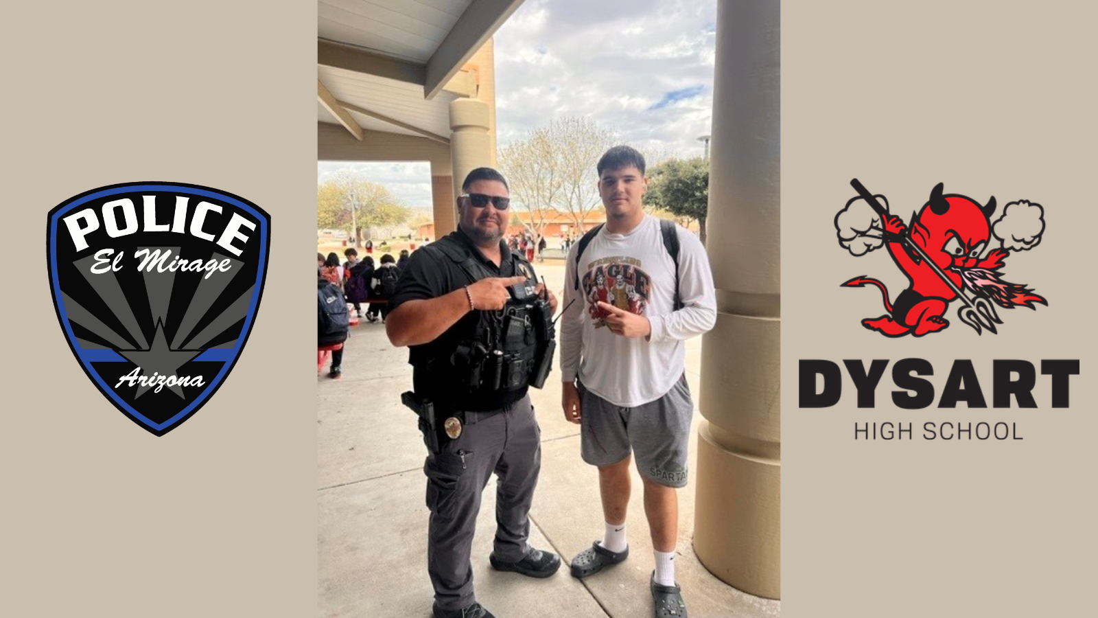 While visiting the Dysart High School today, CRO Ray Montes snagged a