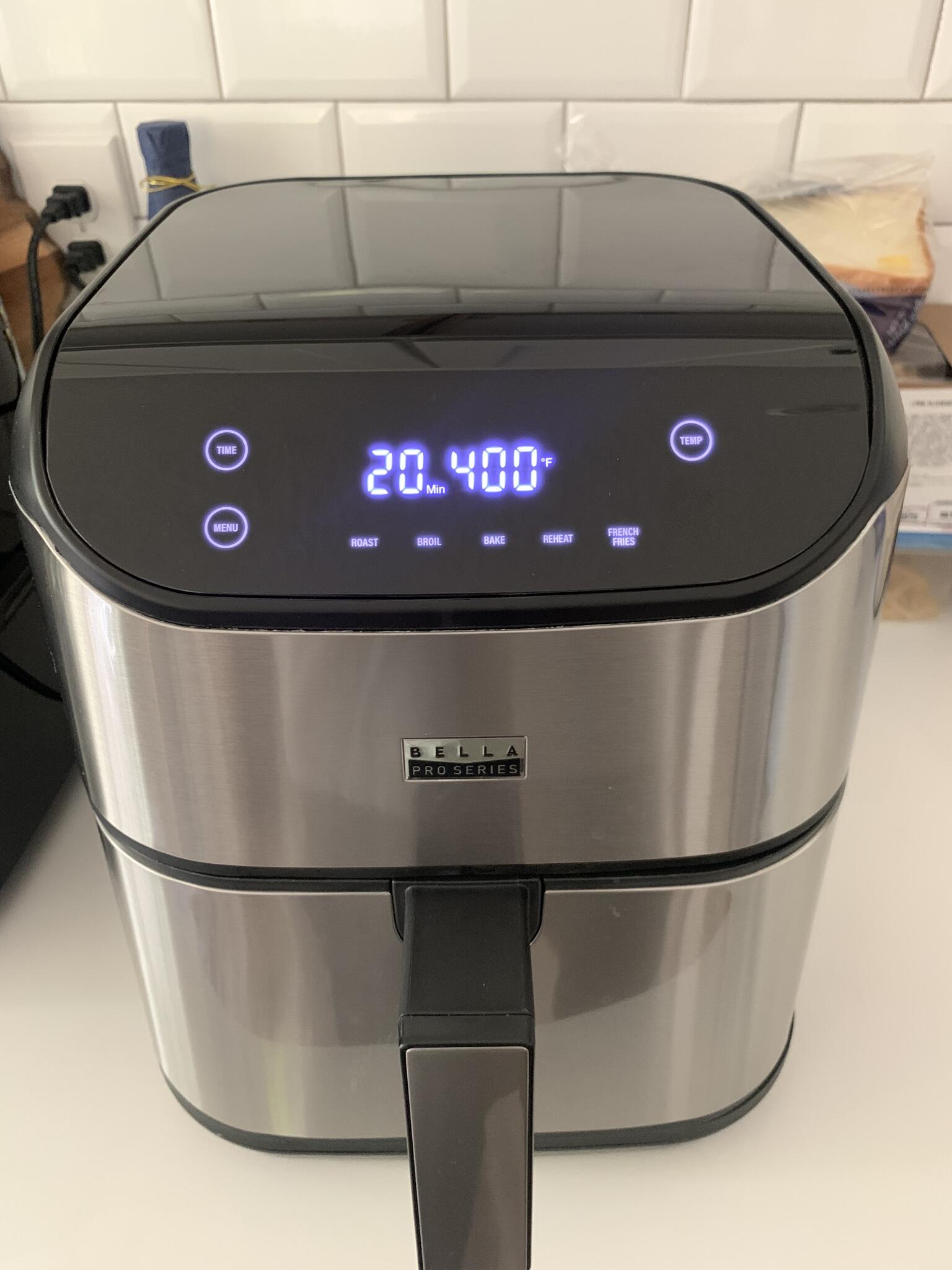 Bella Pro Series - 6-qt. Digital Air Fryer Stainless Steel For $60